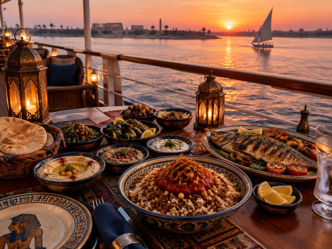 Dining and Egyptian cuisine